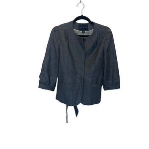Banana Republic wool jacket size 6 gray (i1)